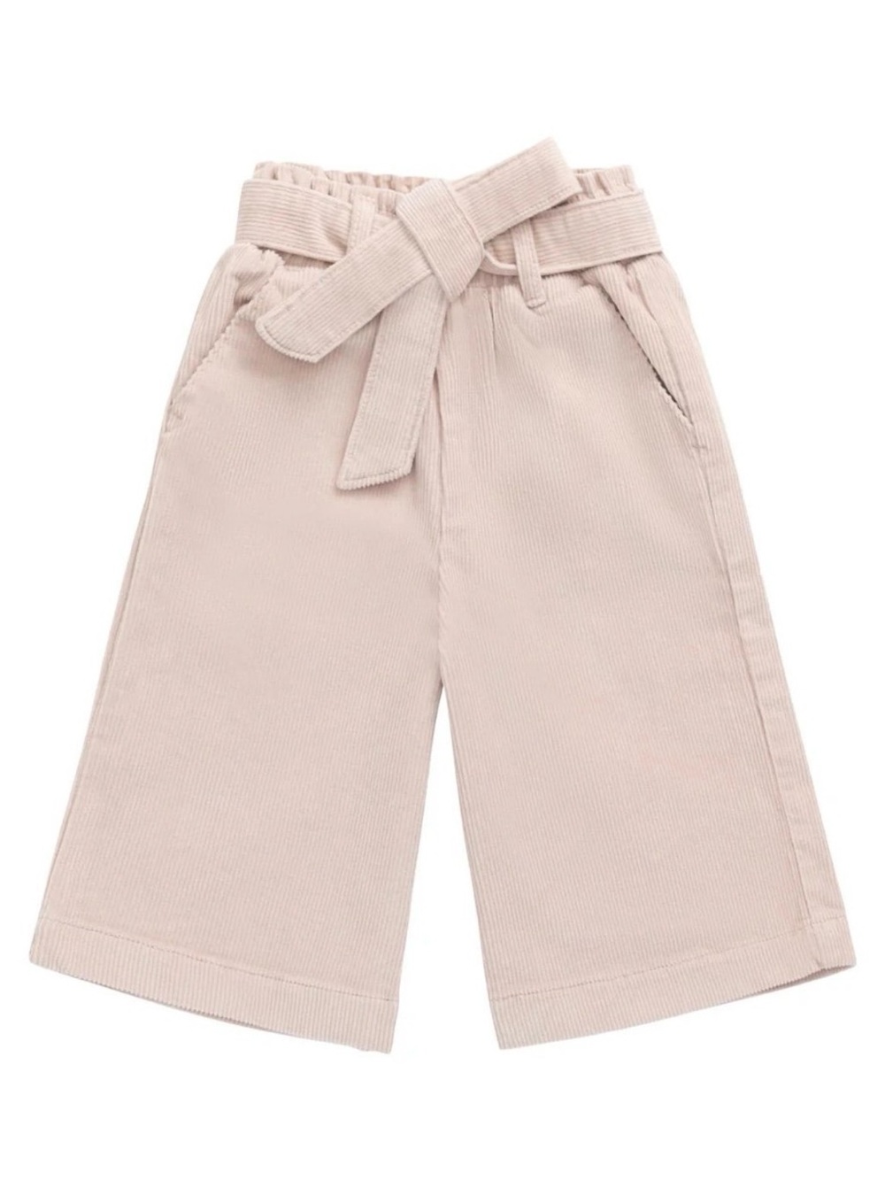 Jamie Kay Blush Corduroy Wide-Leg Pants with Self-Tie Belt